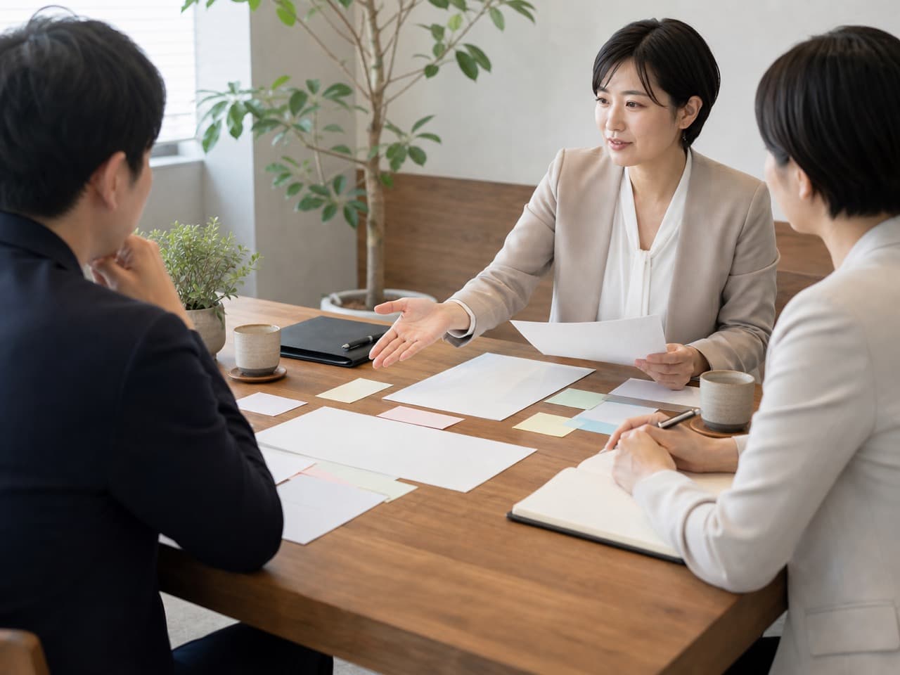 社員一人ひとりへの個別フィードバックのイメージ